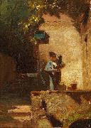 Carl Spitzweg Der Kaktusfreund oil on canvas